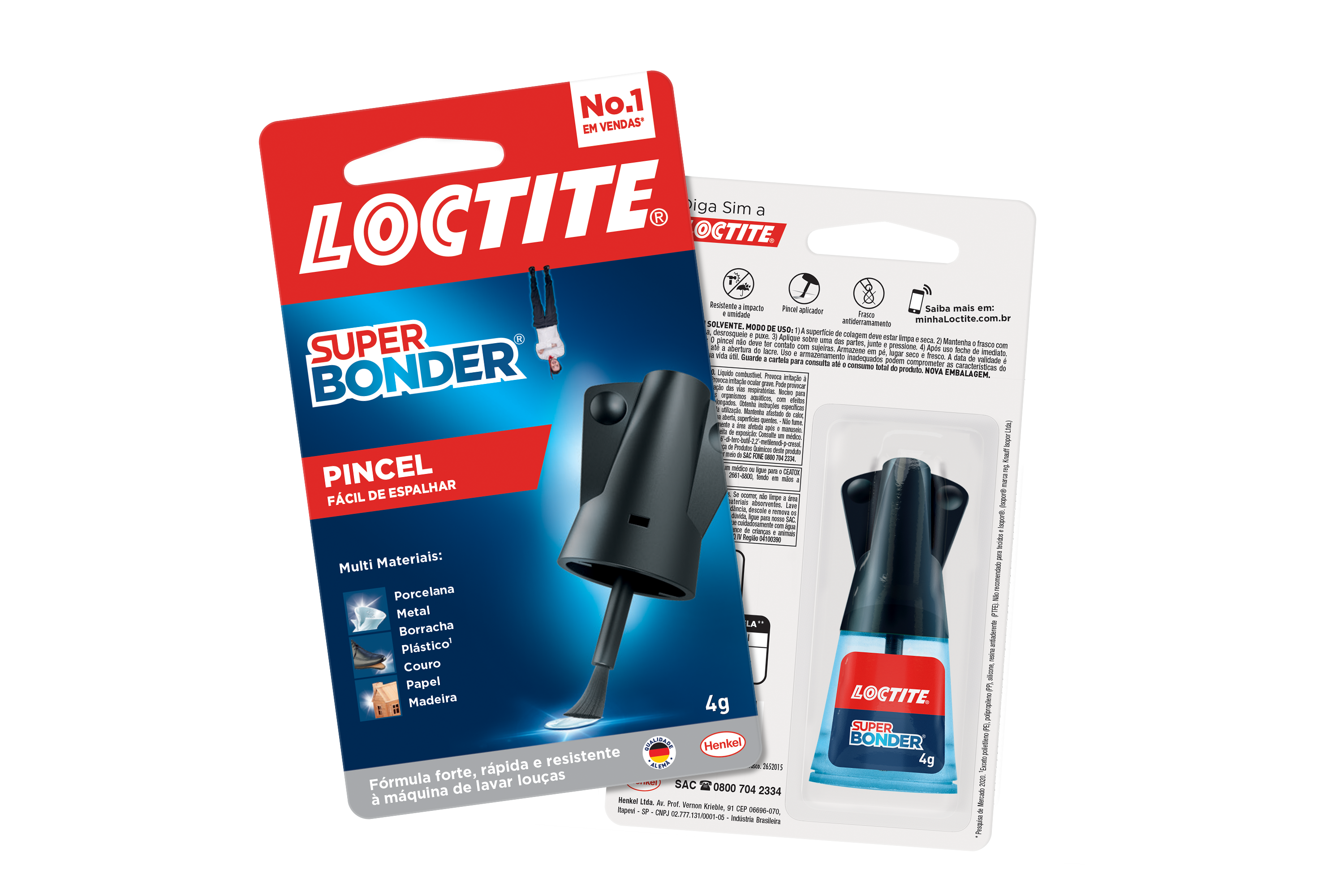 SUPER BONDER LOCTITE PINCEL 4GR