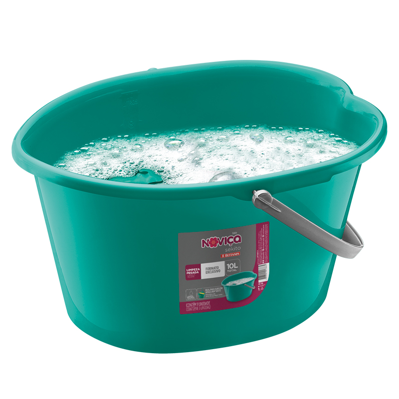 BALDE NOVIÇA SEKITO SEM ESCORREDOR 10LT