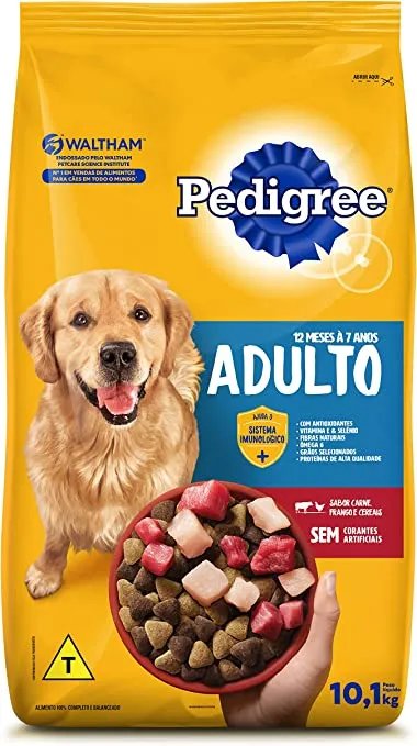 PEDIGREE ADULTO CARNE FRANGO E CEREAIS 10,1KG