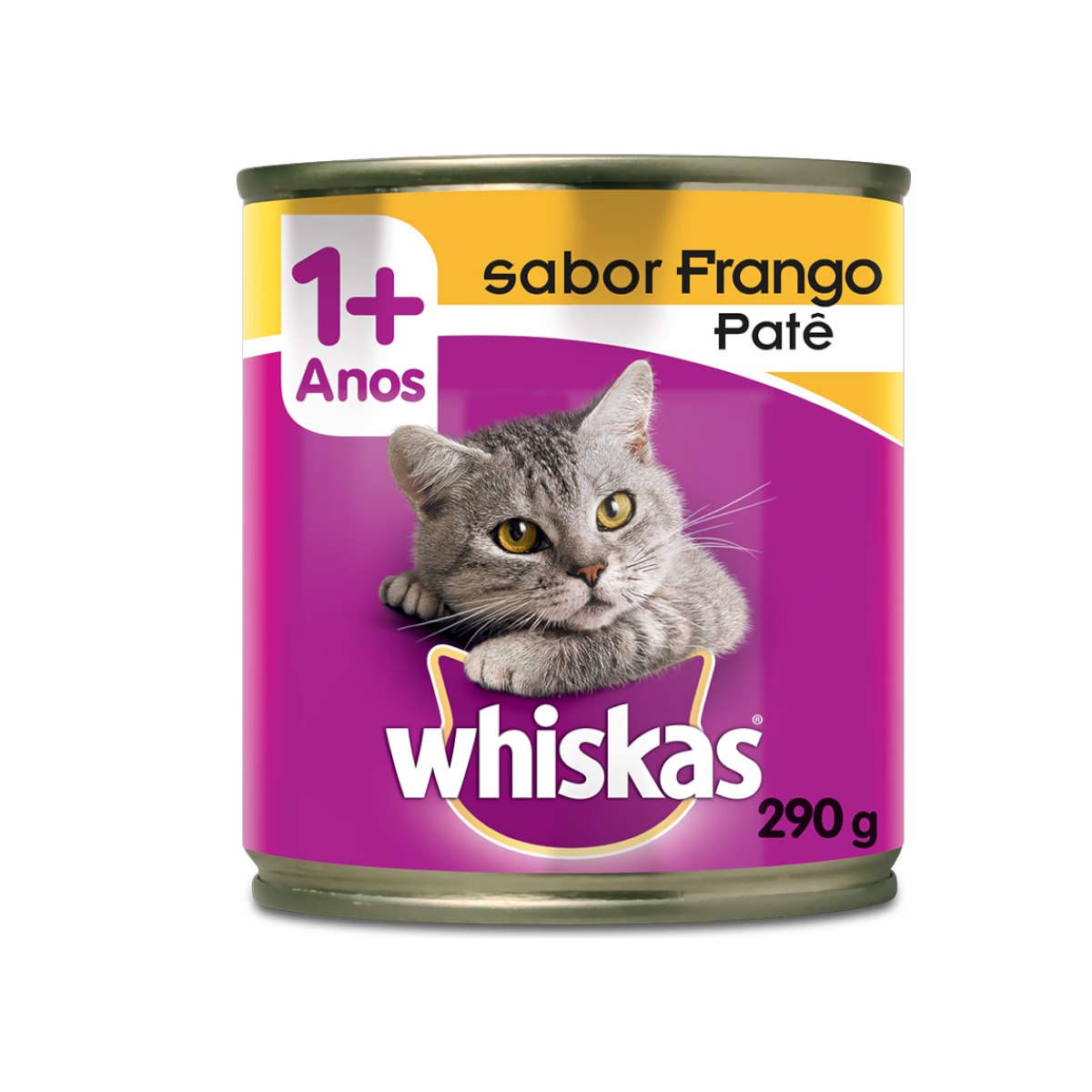 WHISKAS LATA ADULTO FRANGO PATÊ 290G