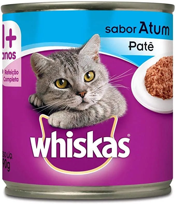 WHISKAS LATA ADULTO ATUM PATÊ 290G