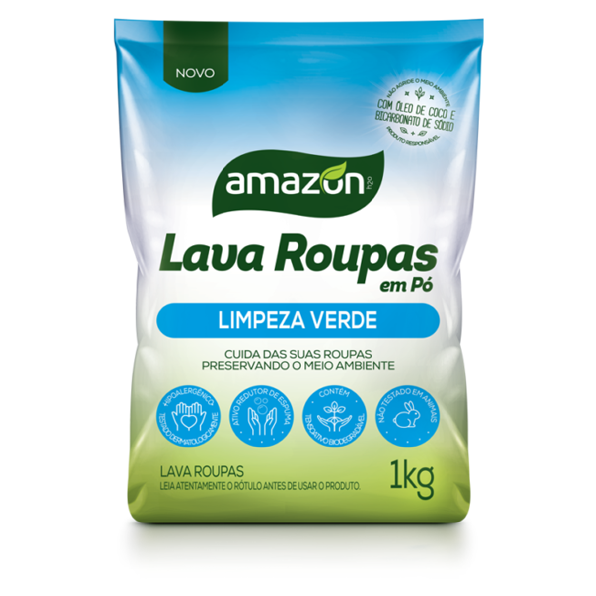 LAVA ROUPAS EM PÓ AMAZON SACHE 1KG