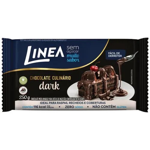 CHOCOLATE LINEA CULINÁRIO DARK ZERO AÇÚCAR 250G