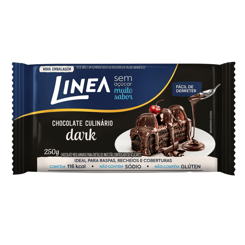 CHOCOLATE LINEA CULINÁRIO DARK ZERO AÇÚCAR 250G