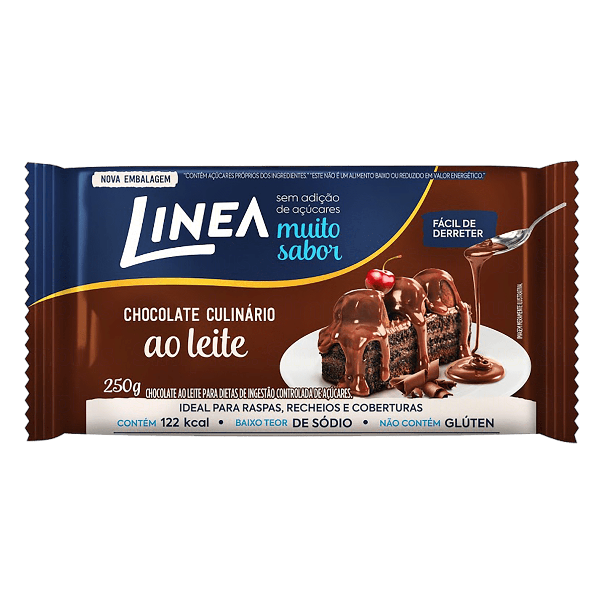 CHOCOLATE LINEA CULINÁRIO AO LEITE ZERO 250G