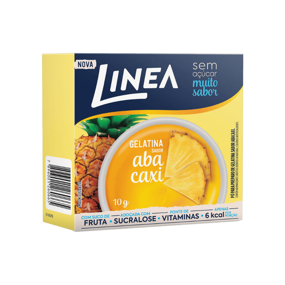 GELATINA LINEA SABOR ABACAXI 10G