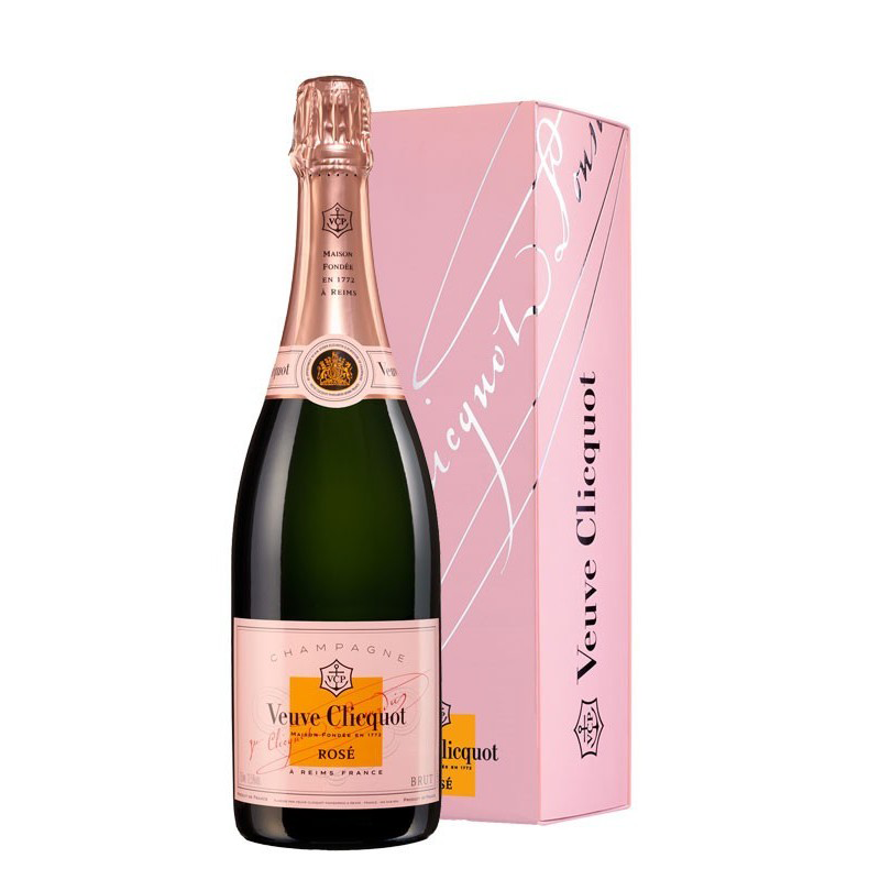 *CHAMP.750ML VEUVE CLICQUOT ROSE C/CARTU