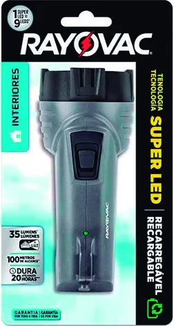LANTERNA RAYOVAC RECARREGÁVEL SUPER LED MINI 2
