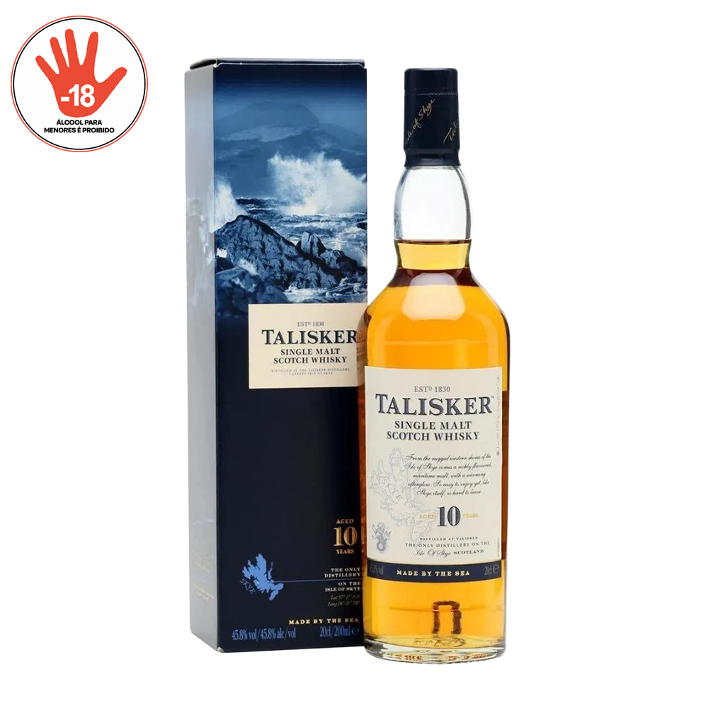 WHISKY TALISKER 10 ANOS 750ML