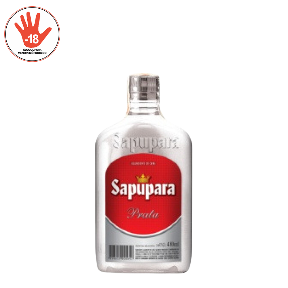 AGUARDENTE SAPUPARA PRATA MEIOTA 480ML