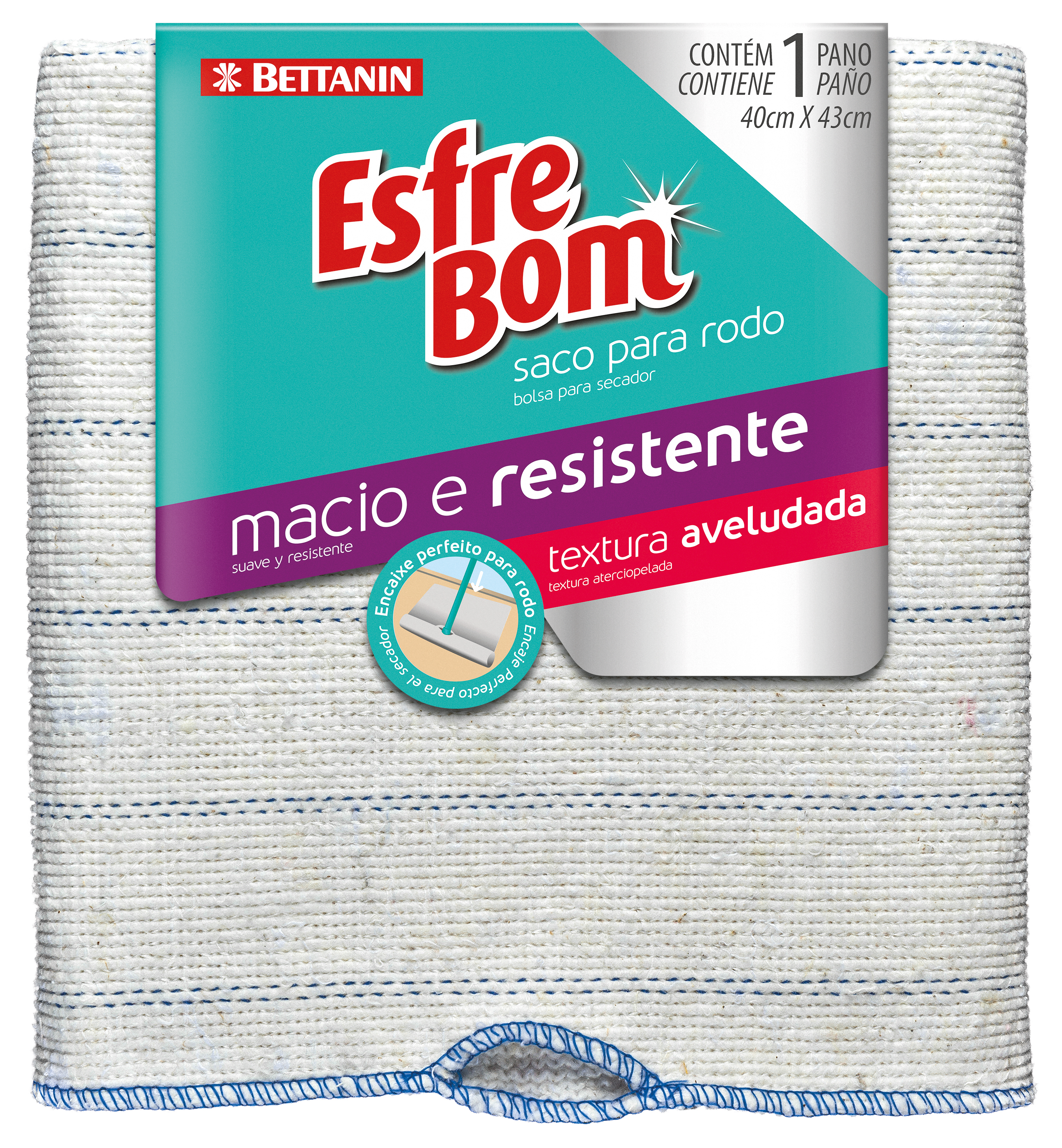 PANO SECADOR PARA RODO ESFREBOM