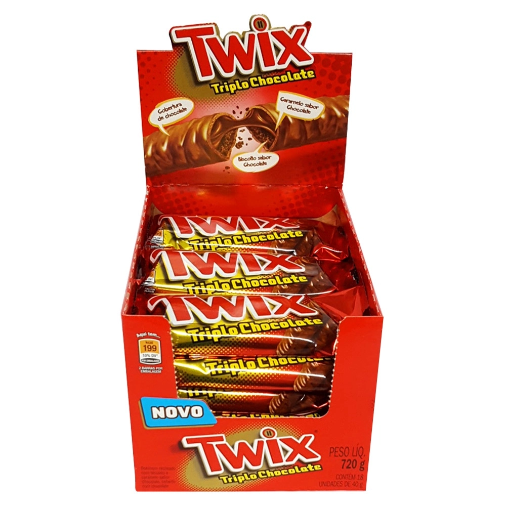 CHOCOLATE TWIX TRIPLO CHOCOLATE 720G 18X40G