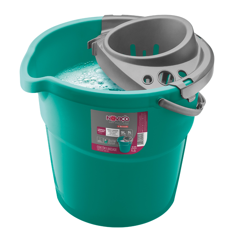 BALDE NOVIÇA COM ESCORREDOR 9LT