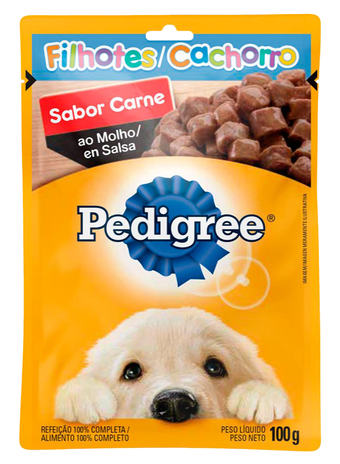 PEDIGREE SACHÊ FILHOTE CARNE 100G