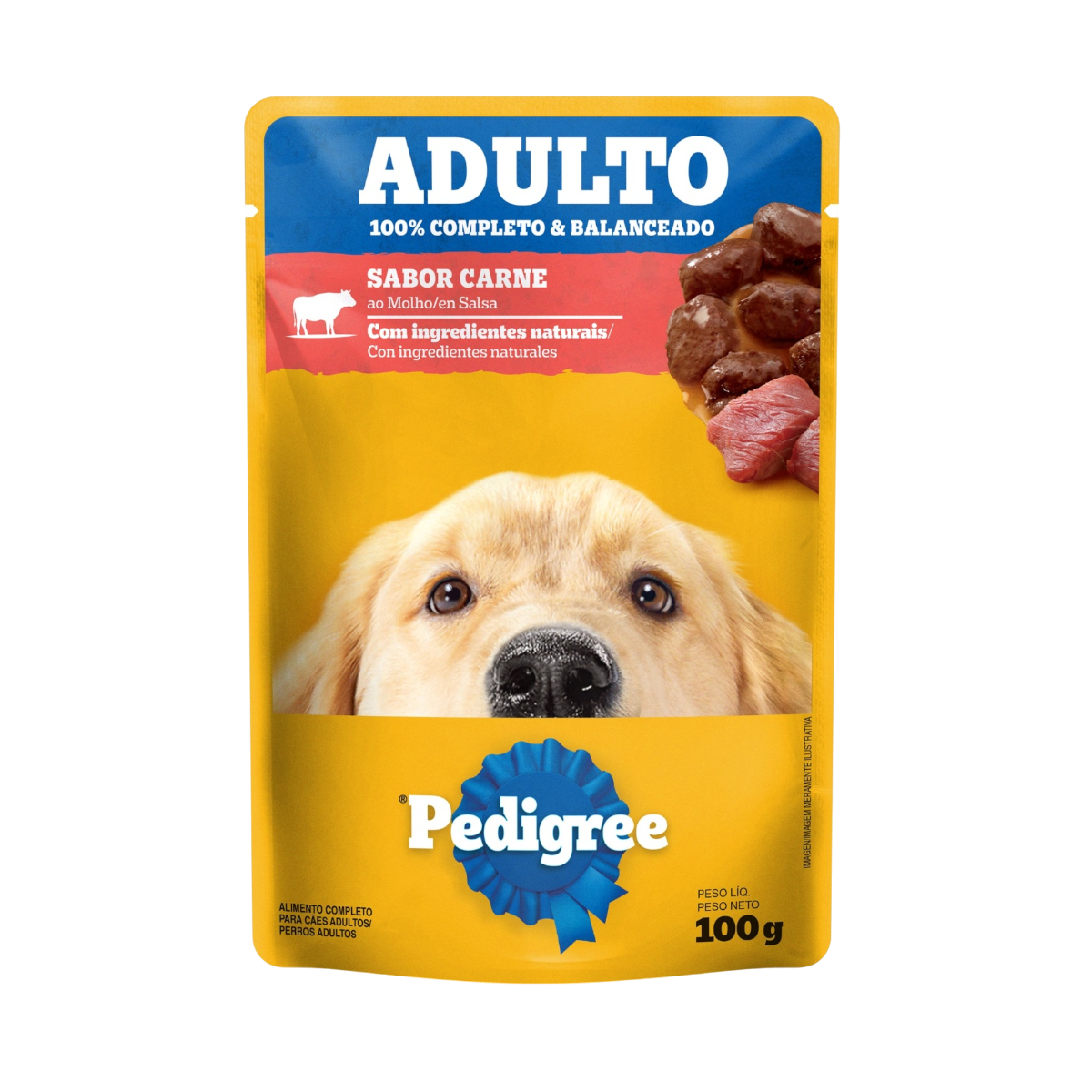 PEDIGREE SACHÊ ADULTO CARNE 100G