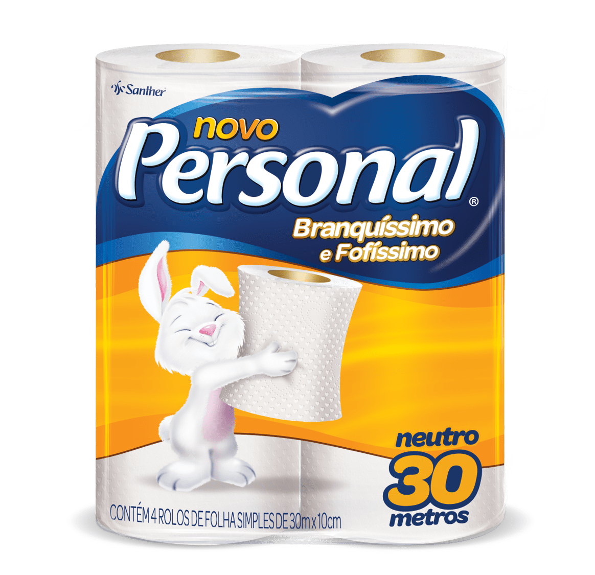 PAPEL HIGIÊNICO PERSONAL NEUTRO 4X30M