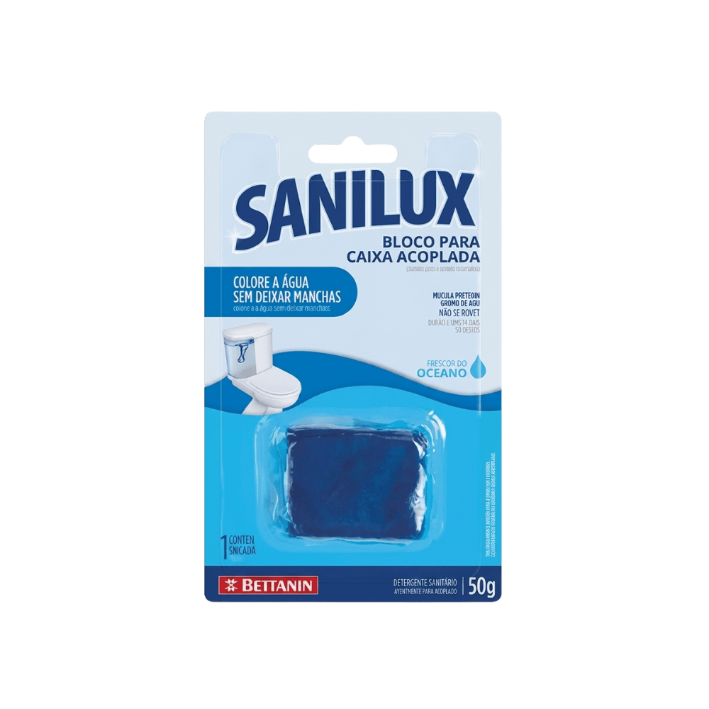 BLOCO PARA CAIXA ACOPLADA SANILUX OCEANO 50G