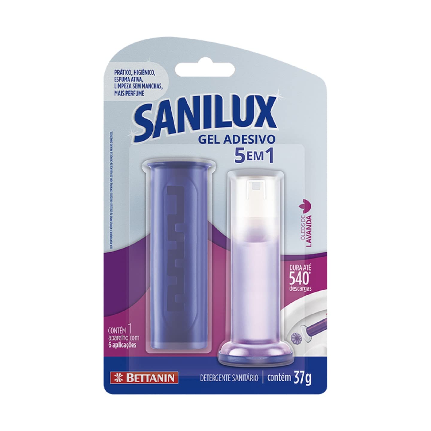 APLICADOR GEL ADESIVO SANILUX 5 EM 1 LAVANDA