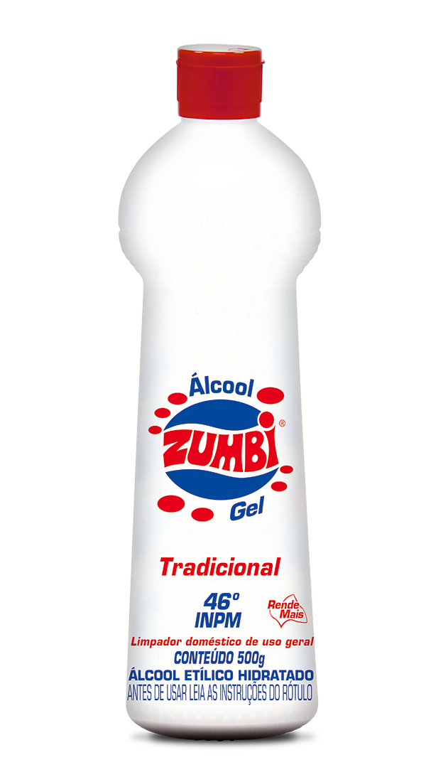 ÁLCOOL GEL ZUMBI TRADICIONAL 500GR