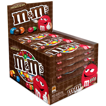 *CHOCOLATE M&MS CHOCOLATE AO LEITE 810G 18X