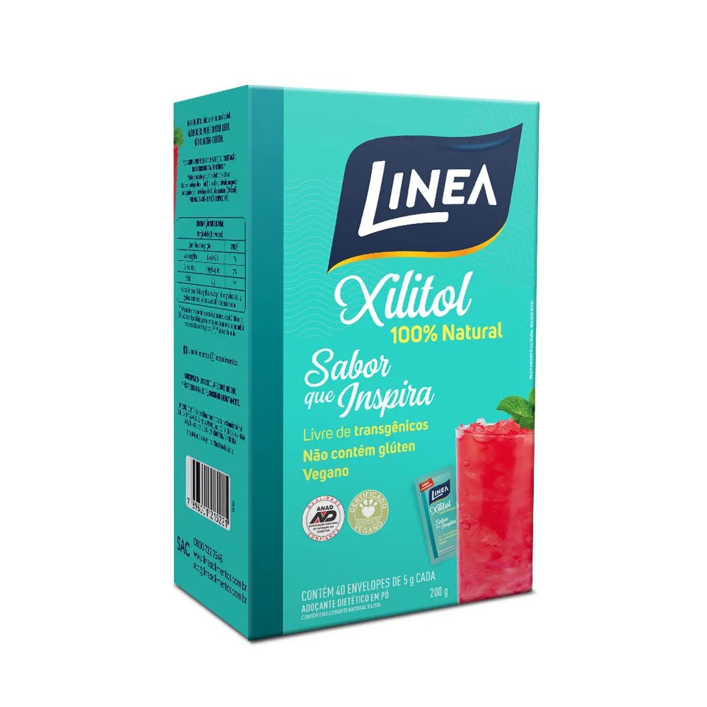 ADOÇANTE DIETÉTICO PÓ LINEA XILITOL 40X5G