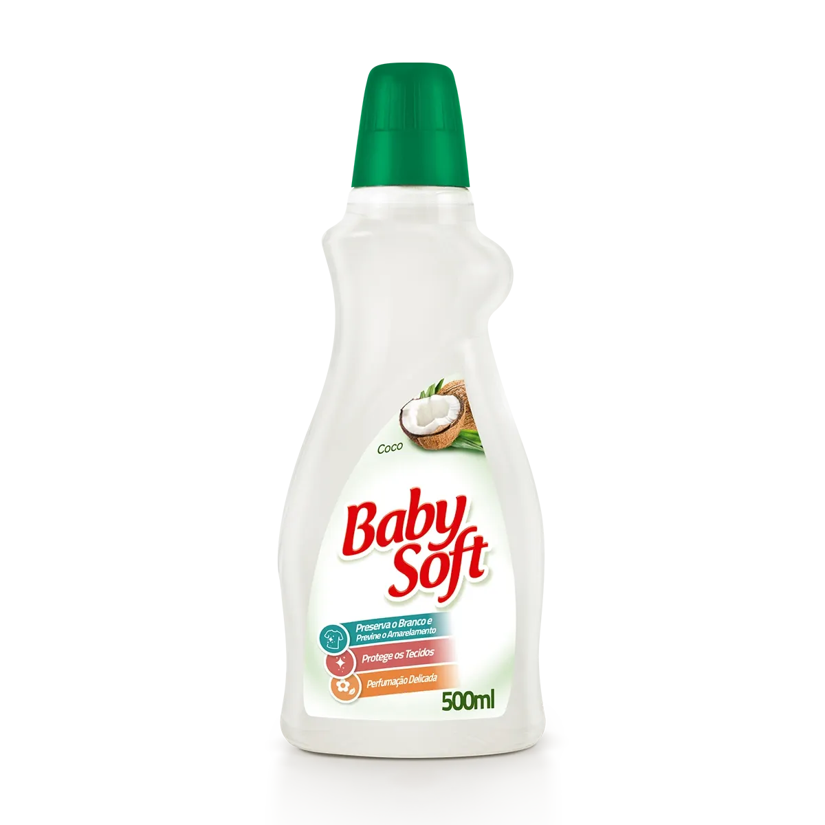 LAVA ROUPAS LÍQUIDO BABY SOFT COCO 500ML
