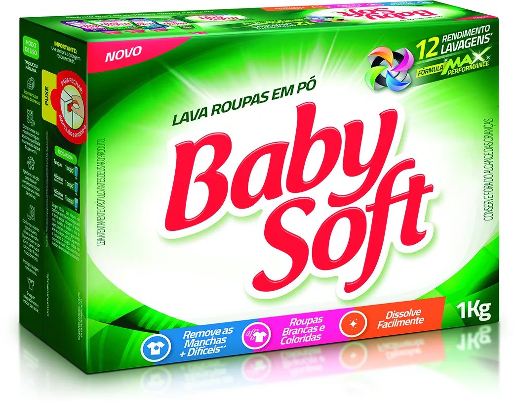 LAVA ROUPAS EM PÓ BABY SOFT 1KG