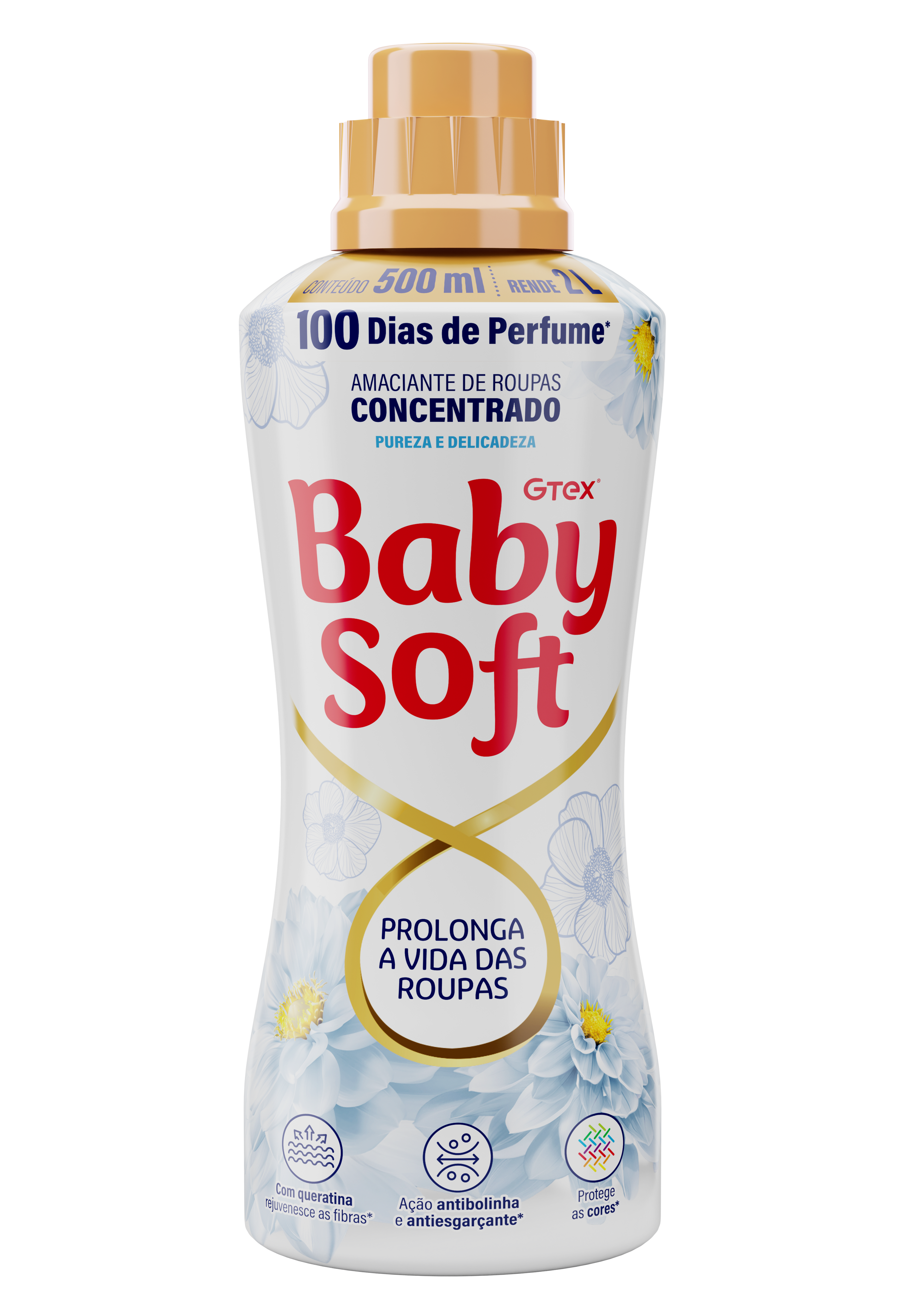 AMACIANTE BABY SOFT CONCENTRADO PUREZA E DELICADEZA 500ML