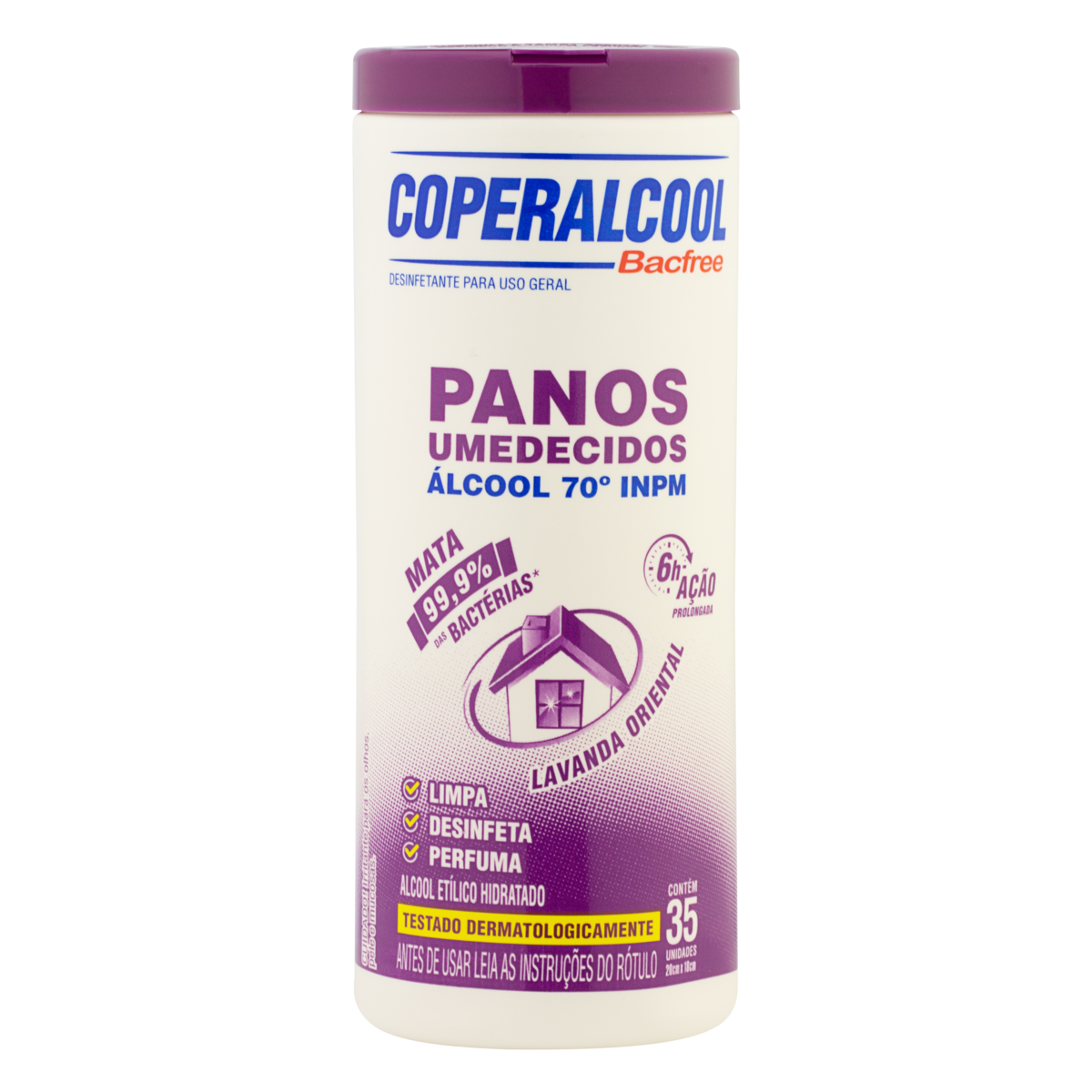 PANOS UMIDECIDO COPERALCOOL LAVANDA 35 UND