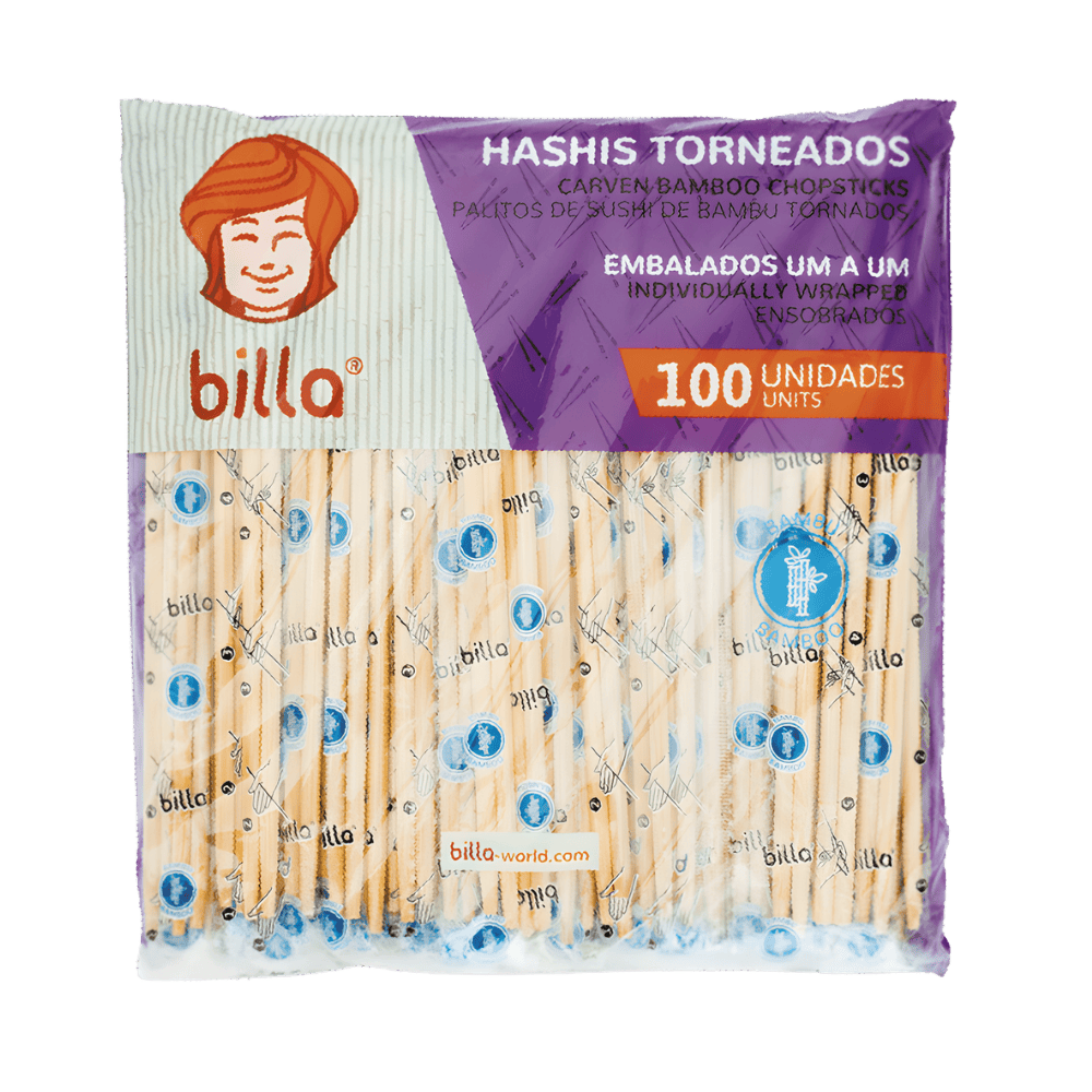 HASHI DE BAMBU TORNEADO BILLA COM 100 PA