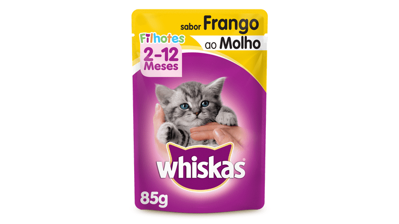 WHISKAS FILHOTE SACHÊ FRANGO 85G
