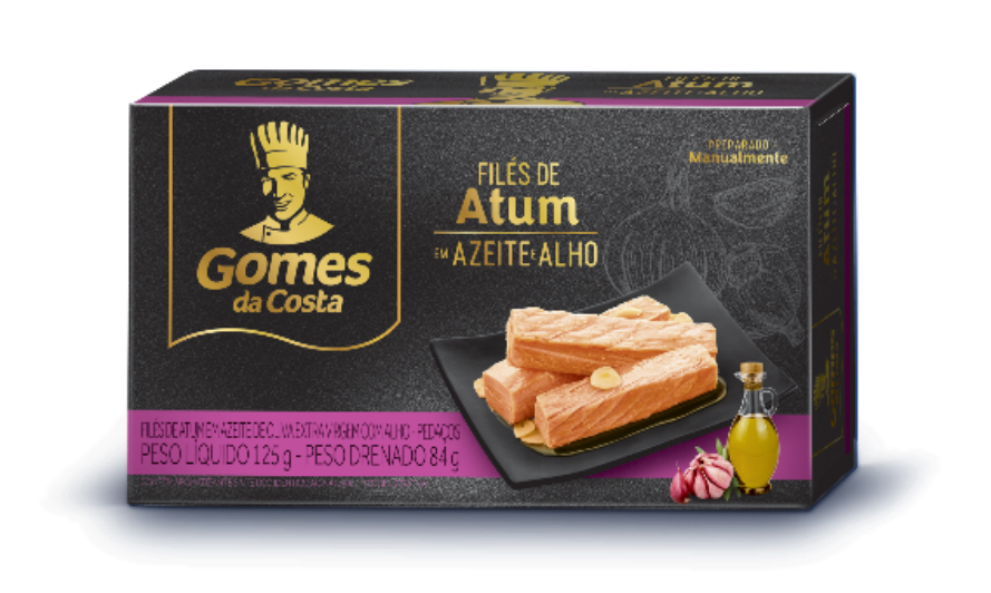 FILÉ DE ATUM GDC EM AZEITE E ALHO 125G