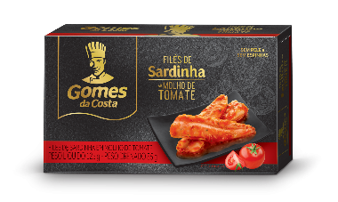 FILÉ DE SARDINHA GOMES DA COSTA MOLHO DE TOMATE 125G