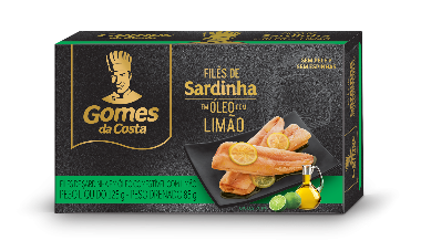 FILÉ DE SARDINHA GOMES DA COSTA ÓLEO COM LIMÃO 125G