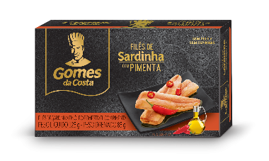 FILÉ DE SARDINHA GOMES DA COSTA COM PIMENTA 125G