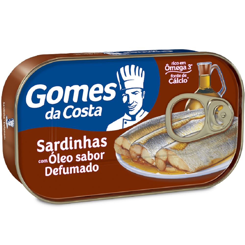 SARDINHA GOMES DA COSTA EM ÓLEO DEFUMADO 125G
