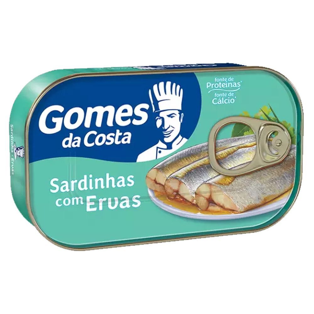 SARDINHA GOMES DA COSTA COM MOLHO DE ERVAS 125G