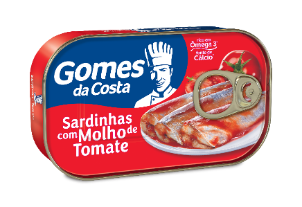 SARDINHA GOMES DA COSTA COM MOLHO DE TOMATE 125G