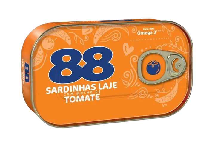 SARDINHA LAJE 88 COM MOLHO DE TOMATE 250G