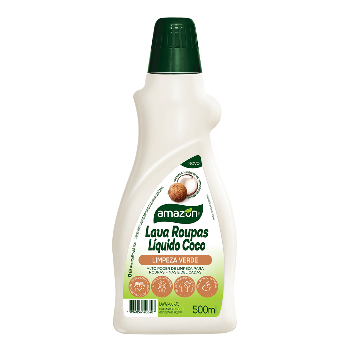 LAVA ROUPAS LÍQUIDO AMAZON COCO 500ML