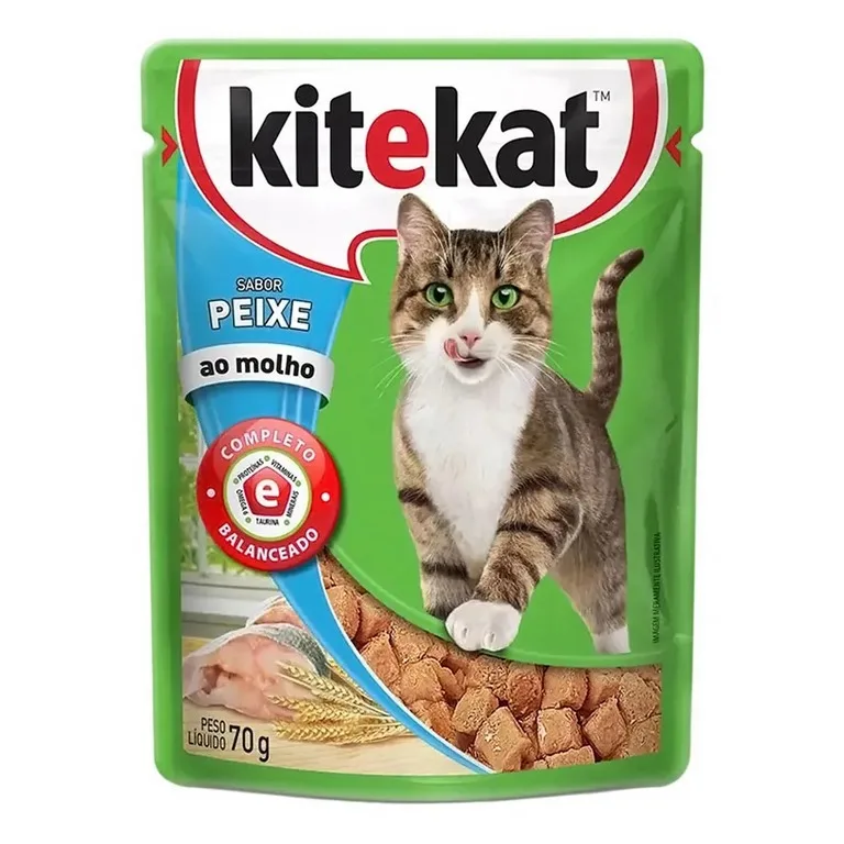 KITEKAT SACHÊ ADULTO PEIXE NOVO 70G