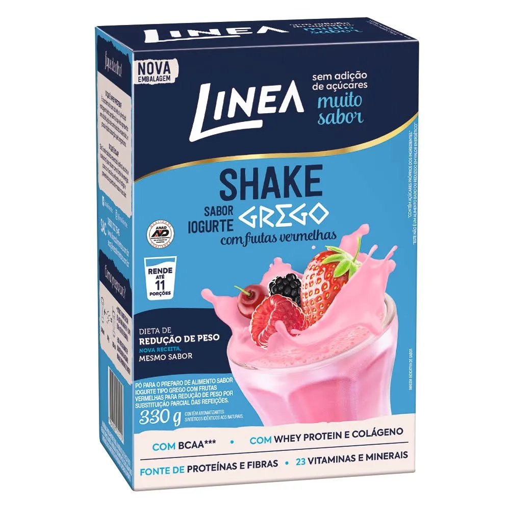 SHAKE ZERO LINEA IOGURTE COM FRUTAS VERMELHAS 330G