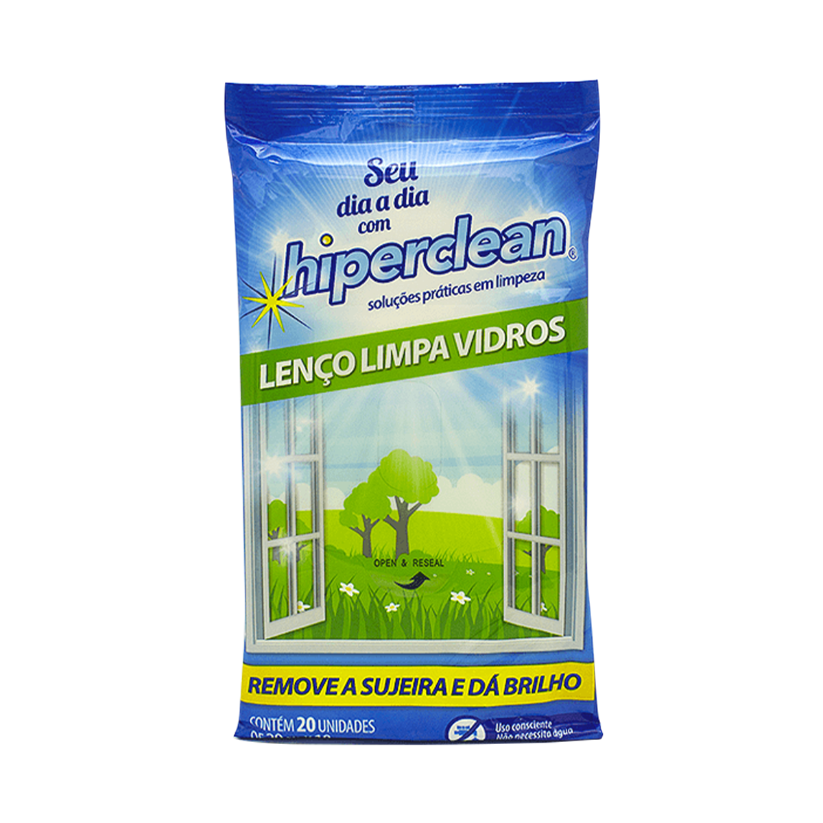 LENCO UMIDO HIPERCLEAN 1X20 LIMPA VIDROS
