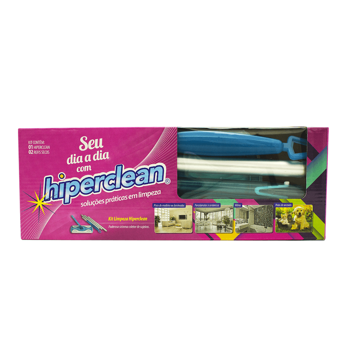 KIT APLICADOR COM 1 HIPERCLEAN E 2 REFIS