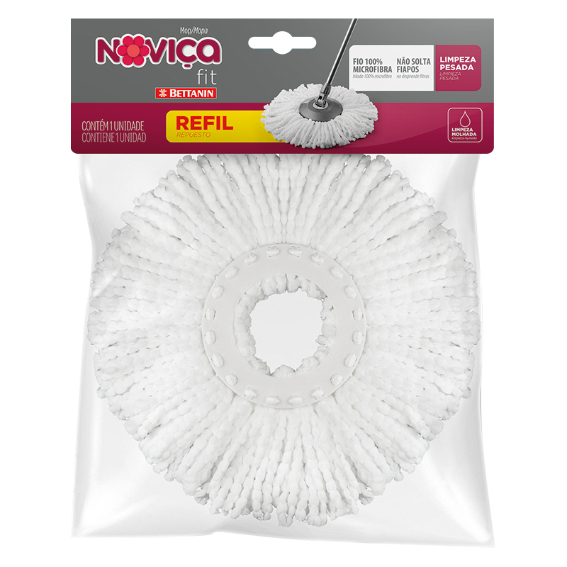 REFIL MOP NOVIÇA FIT MICROFIBRA