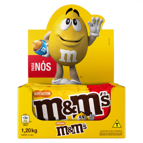 CHOCOLATE M&MS KING SIZE AMENDOIM 1,200KG