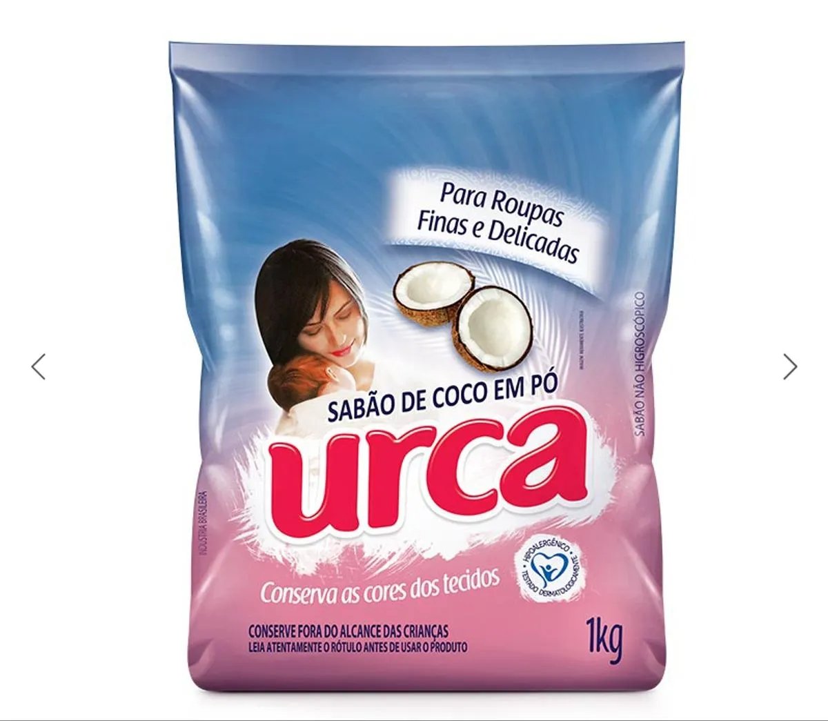 *LAVA ROUPAS EM PÓ URCA COCO SACHE 1KG
