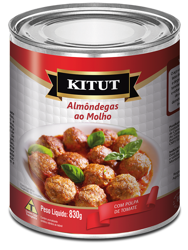 ALMONDEGA 830GR AO MOLHO KITUT