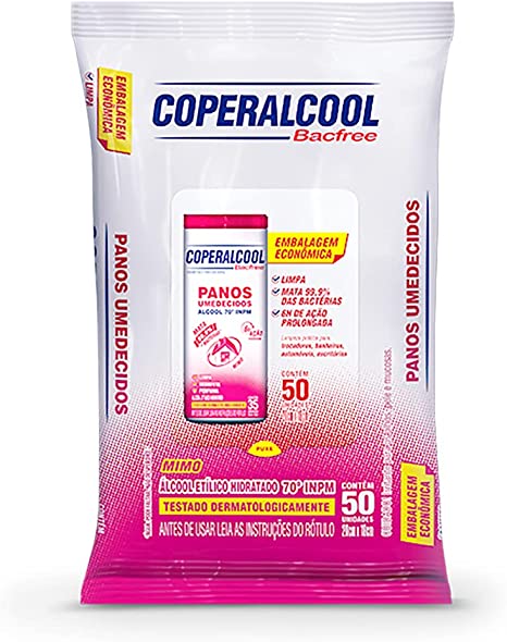 PANOS UMEDECIDOS COPERALCOOL MIMO COM 50 UND