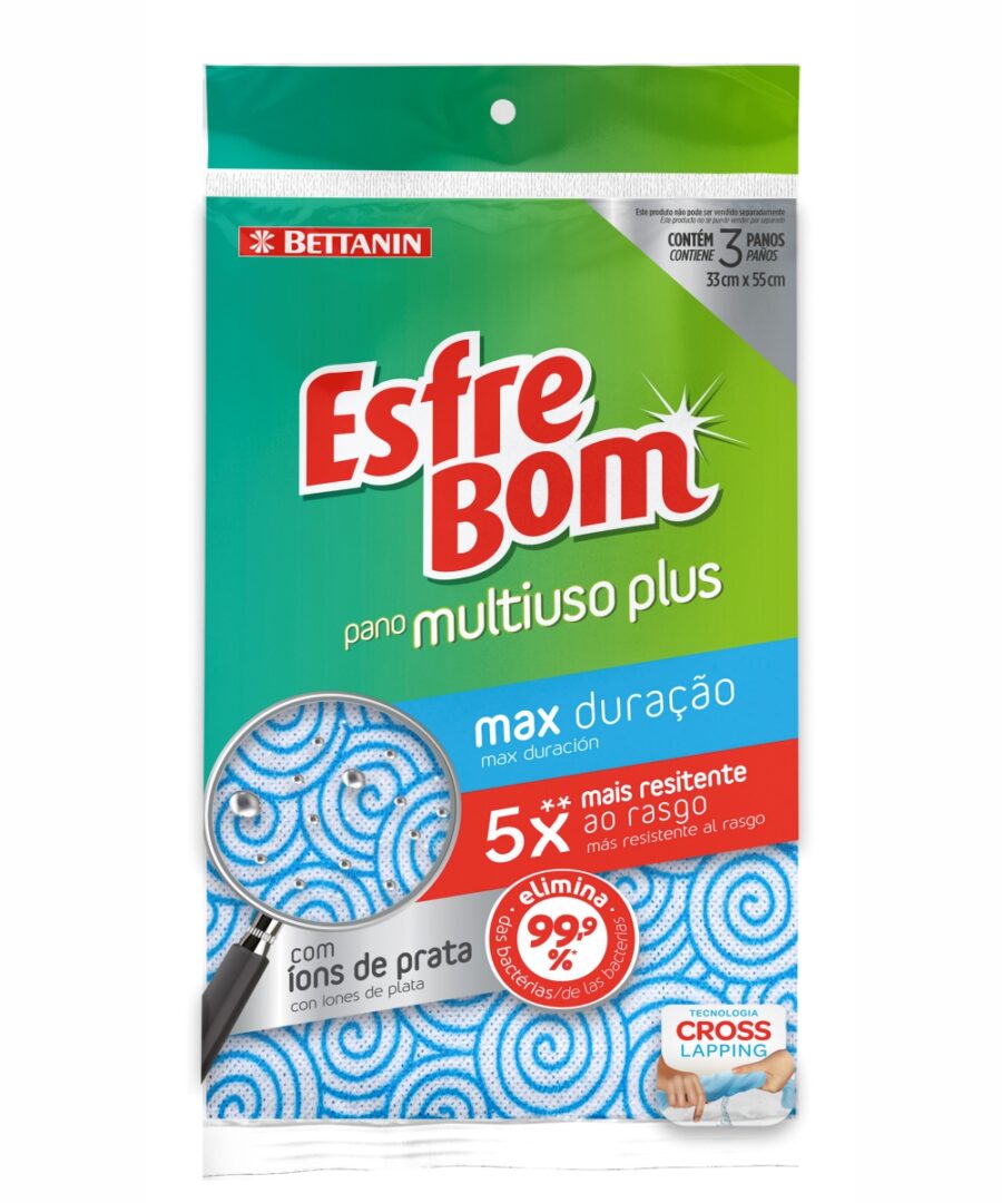 PANO ESFREBOM MULTIUSO PLUS 3 UND